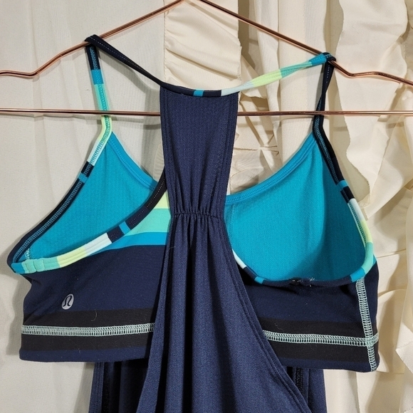 Lululemon No Limits Tank Inkwell Assorted Stripe Surge 4 - Picture 8 of 10